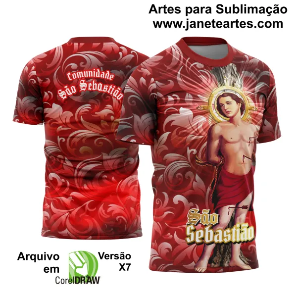 Arte Estampa Camisa São Sebastião 2025 Modelo 12