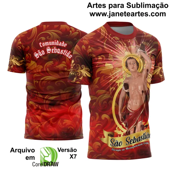 Arte Estampa Camisa São Sebastião 2025 Modelo 13