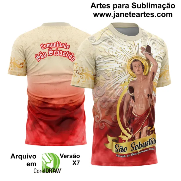 Arte Estampa Camisa São Sebastião 2025 Modelo 14