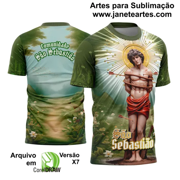 Arte Estampa Camisa São Sebastião 2025 Modelo 15