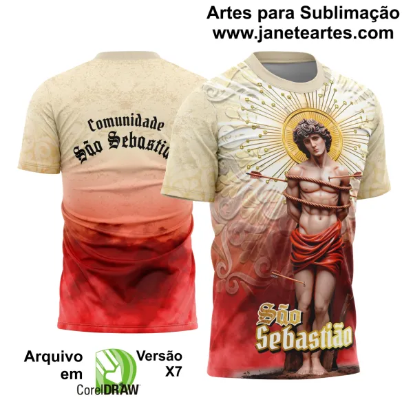 Arte Estampa Camisa São Sebastião 2025 Modelo 7