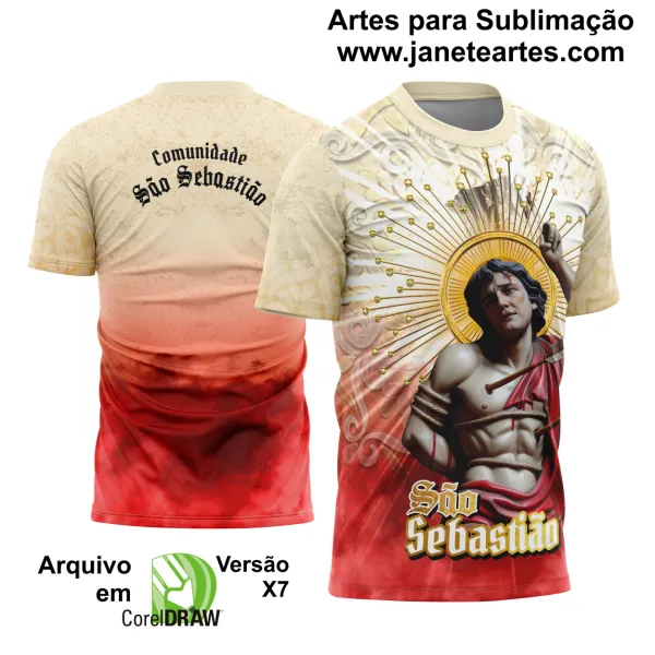 Arte Estampa Camisa São Sebastião 2025 Modelo 8