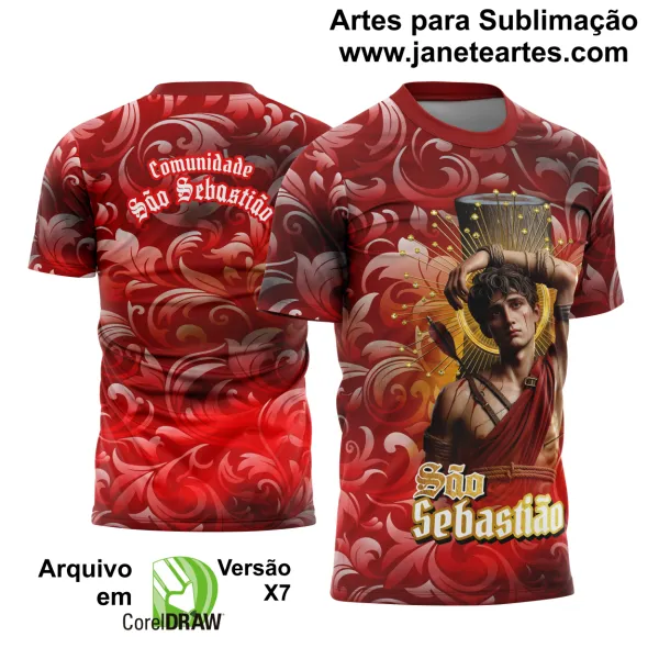 Arte Estampa Camisa São Sebastião 2025 Modelo 9