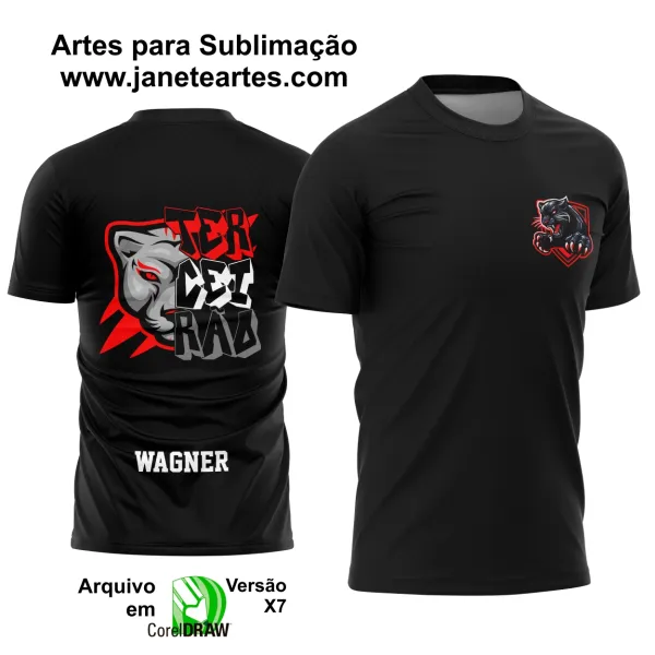 Arte Estampa Camisa Terceirão Pantera Negra