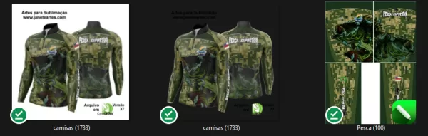 Arte Template Camisa De Pesca Esportiva Modelo 41