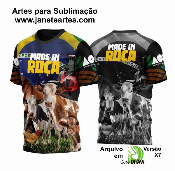 Arte Vetor Camisa AGRO Bandeira Animais 2023