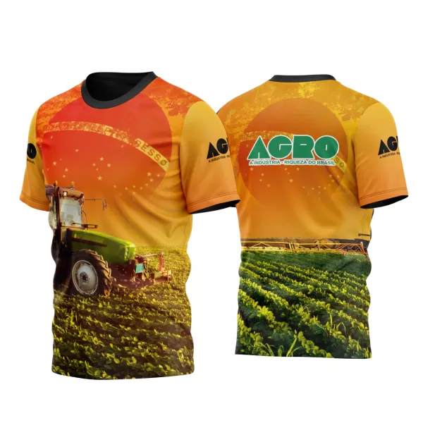 Arte Vetor Camisa AGRO Bandeira do Brasil 2023