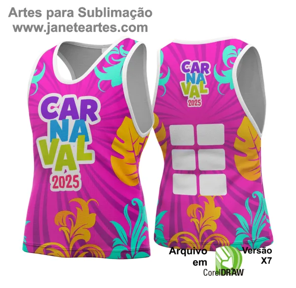 Arte Vetor - Camisa Abadá de Carnaval 2025 - Modelo 177