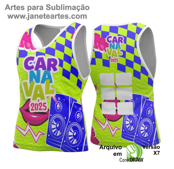 Arte Vetor - Camisa Abadá de Carnaval 2025 - Modelo 179