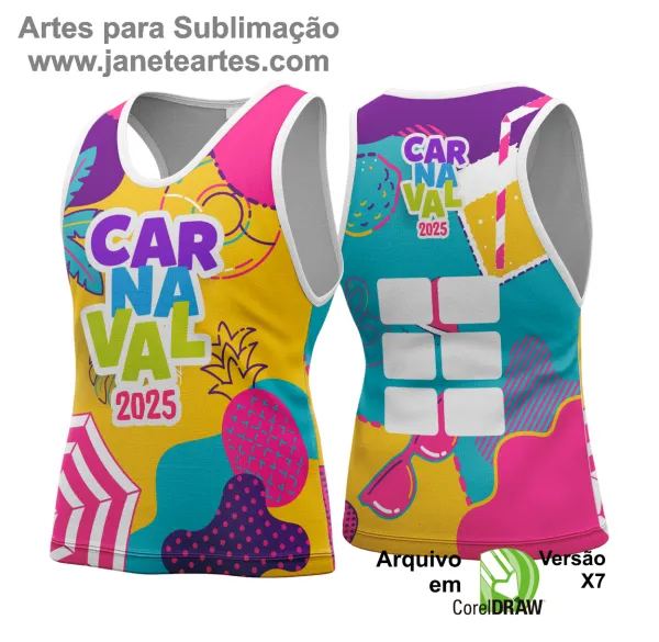 Arte Vetor - Camisa Abadá de Carnaval 2025 - Modelo 180