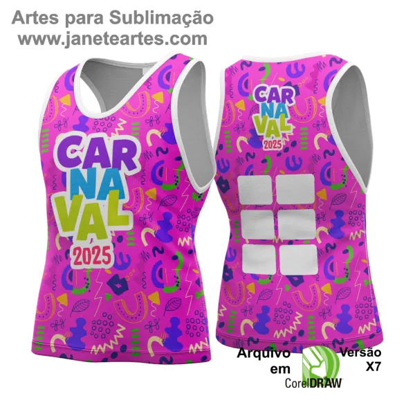 Arte Vetor - Camisa Abadá de Carnaval 2025 - Modelo 183