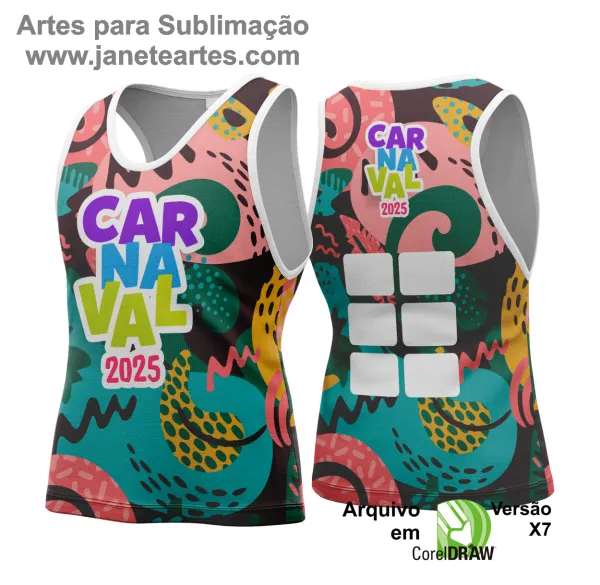 Arte Vetor - Camisa Abadá de Carnaval 2025 - Modelo 185