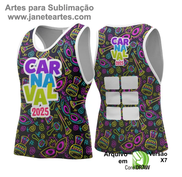 Arte Vetor - Camisa Abadá de Carnaval 2025 - Modelo 191