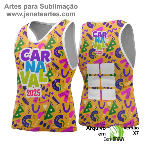 Arte Vetor - Camisa Abadá de Carnaval 2025 - Modelo 192