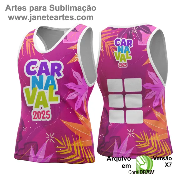 Arte Vetor - Camisa Abadá de Carnaval 2025 - Modelo 195