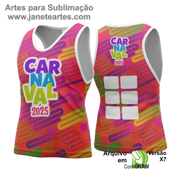 Arte Vetor - Camisa Abadá de Carnaval 2025 - Modelo 196