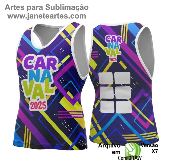 Arte Vetor - Camisa Abadá de Carnaval 2025 - Modelo 197