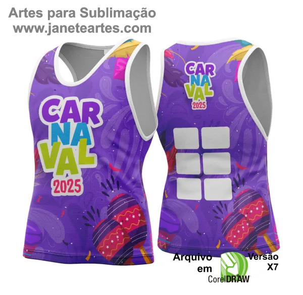 Arte Vetor - Camisa Abadá de Carnaval 2025 - Modelo 198