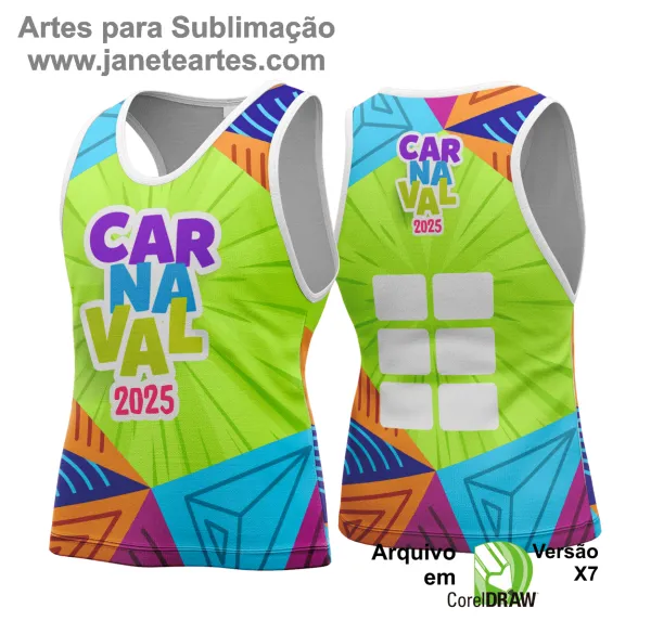 Arte Vetor - Camisa Abadá de Carnaval 2025 - Modelo 200