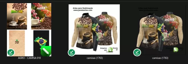 Arte Vetor Camisa Agro 2024 Café do Brasil - Brasil e Agro