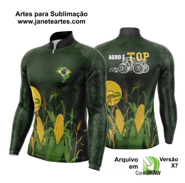 Arte Vetor Camisa Agro 2024 Milho