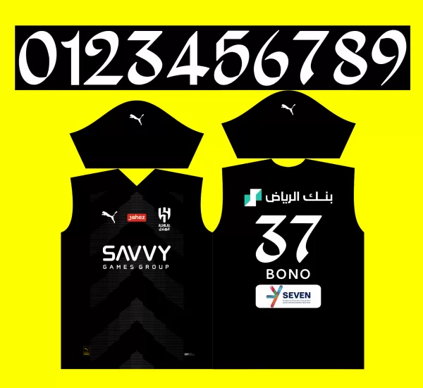 Arte Vetor Camisa Al-Hilal Goleiro I 2023-24 x7