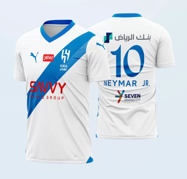 Arte Vetor Camisa Al-Hilal Reserva 2023-24