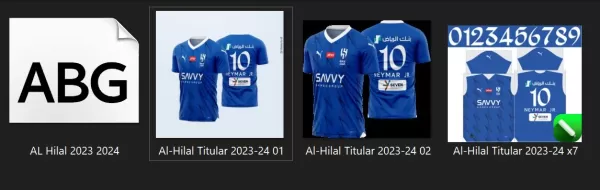 Arte Vetor Camisa Al-Hilal Titular 2023-24