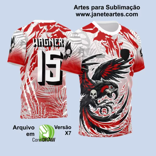 Arte Vetor Camisa de Interclasse Arara Ataque 2024 - 2025 V2