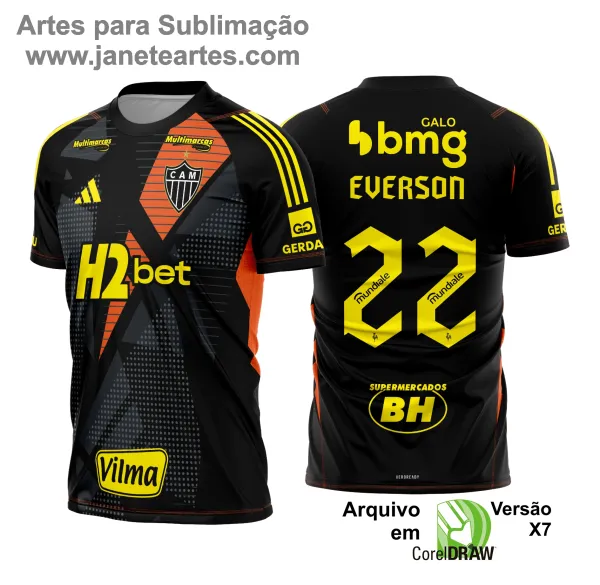 Arte Vetor - Camisa Atlético MG Goleiro 2024 - 2025