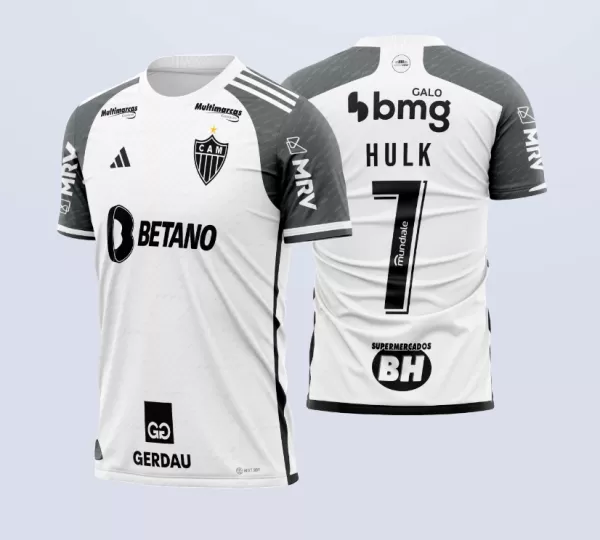 Arte Vetor Camisa Atlético Mineiro Reserva 2023 - 2024
