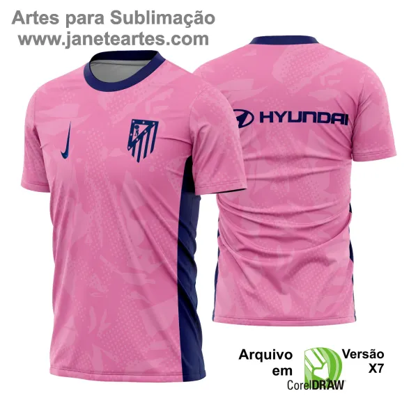 Uniforme de futebol personalizado, projetado para times amadores ou profissionais, com design moderno e arrojado. Apresenta uma combinação de cores contrastantes, logotipo ou escudo do time em destaque no peito, e detalhes gráficos na frente e nas mangas. Na parte traseira, há espaço para personalização com nome e número do jogador, garantindo identidade ao time. Ideal para jogos oficiais, amistosos ou competições, oferecendo estilo e funcionalidade