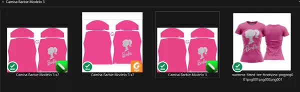Arte Vetor Camisa Barbie Rosa 2023