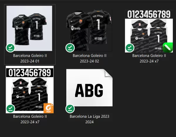 Arte Vetor Camisa Barcelona Goleiro 2023-24