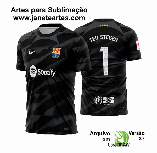 Arte Vetor Camisa Barcelona Goleiro 2023-24