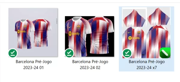 Arte Vetor Camisa Barcelona Pré-Jogo 2023-24