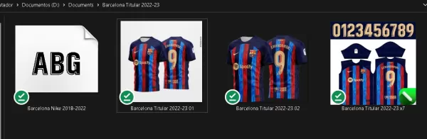 Arte Vetor Camisa Barcelona Titular 2022-2023