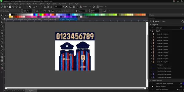 Arte Vetor Camisa Barcelona Titular 2022-2023
