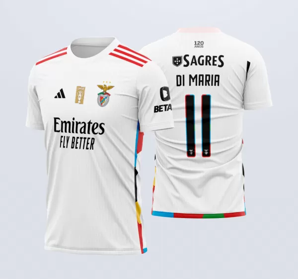 Arte Vetor Camisa Benfica Terceira 2023-24