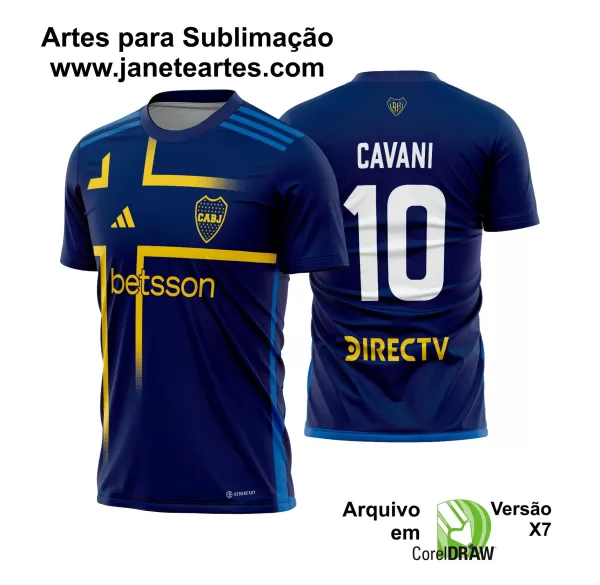 Arte Vetor Camisa Boca Juniors Terceira 2024 - 2025