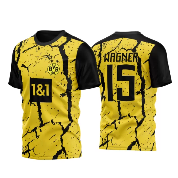 Arte Vetor Camisa Borussia Dortmund 2023 2024 Conceito