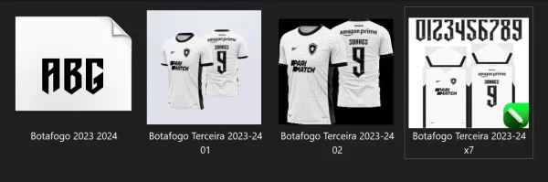 Arte Vetor Camisa Botafogo Terceira 2023-24 B