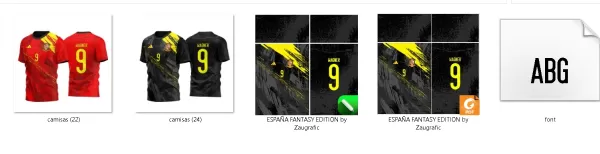 Arte Vetor Camisa Camiseta Espanha Fantasia 2023
