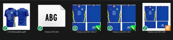 Arte Vetor Camisa Chelsea 2021-2022 Titular
