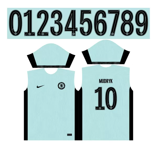 Arte Vetor Camisa Chelsea Terceira 2023-24