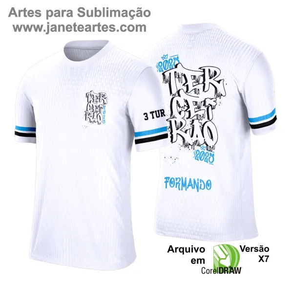 Arte Vetor Camisa Concluintes Terceirão 2025: Derretendo