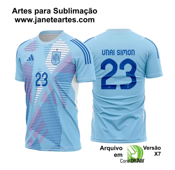 Arte Vetor Camisa Espanha Goleiro 2024 - 2025