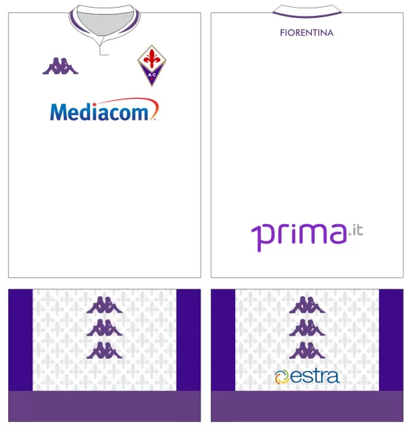 Arte Vetor Camisa Fiorentina Visita 2020-2021