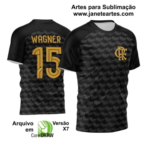 Arte Vetor Camisa Flamengo
