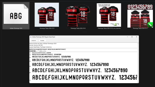 Arte Vetor Camisa Flamengo Titular 2024